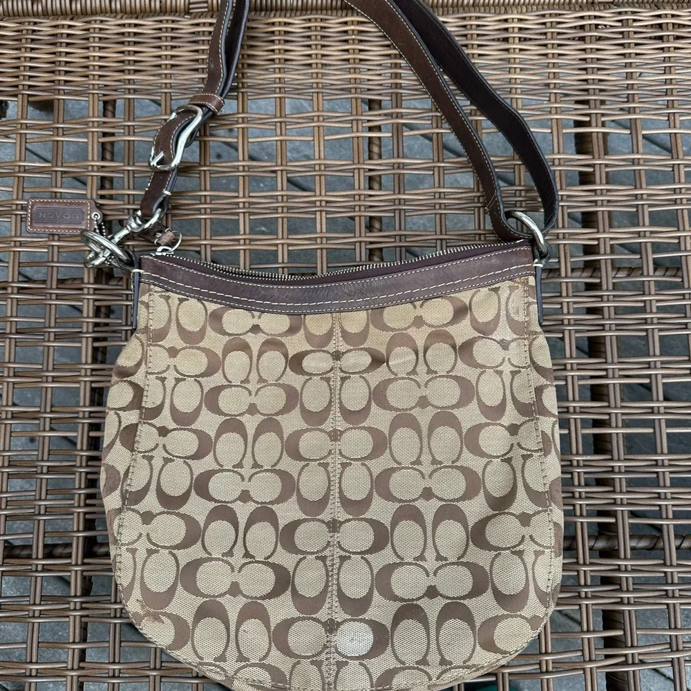 COACH CHELSEA brown Signature shoulder tote bag - Picture 5 of 9